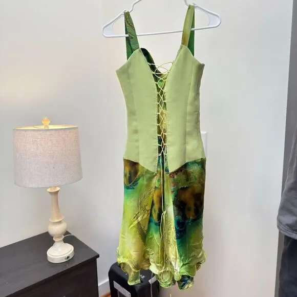 RARE Vintage Claudia Cooper Midi Dress - Sz XXS - Picture 3 of 8